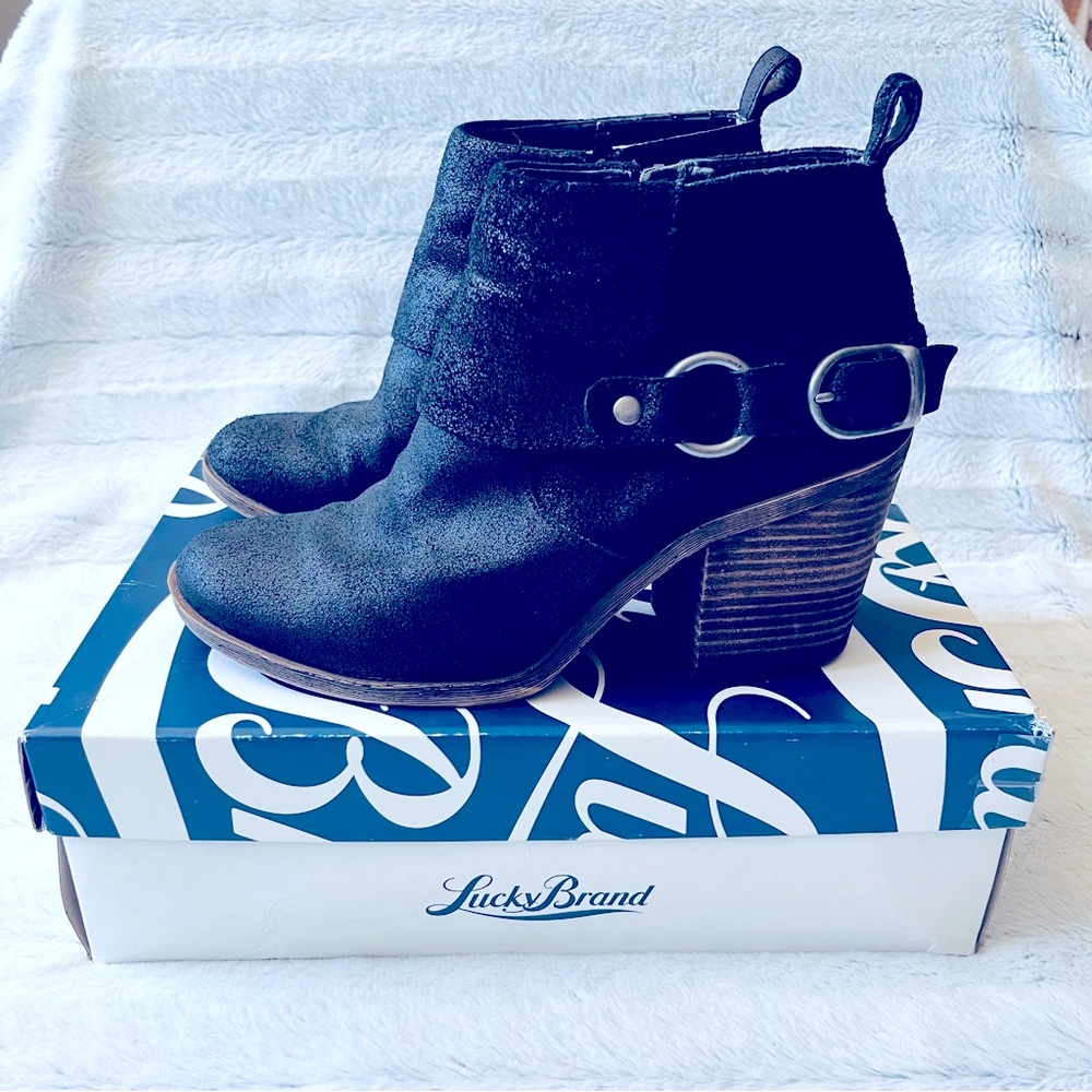 Lucky Brand Oppus ankle booties with buckle